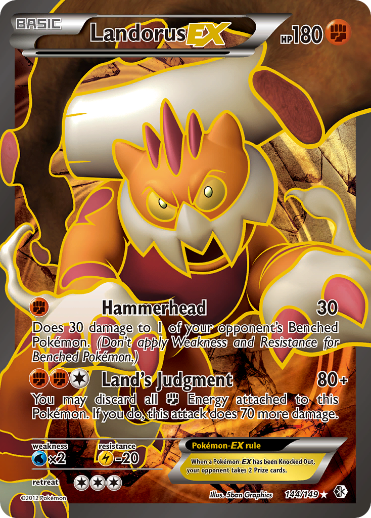 Landorus EX (144/149) [Black & White: Boundaries Crossed] | Odin's Place