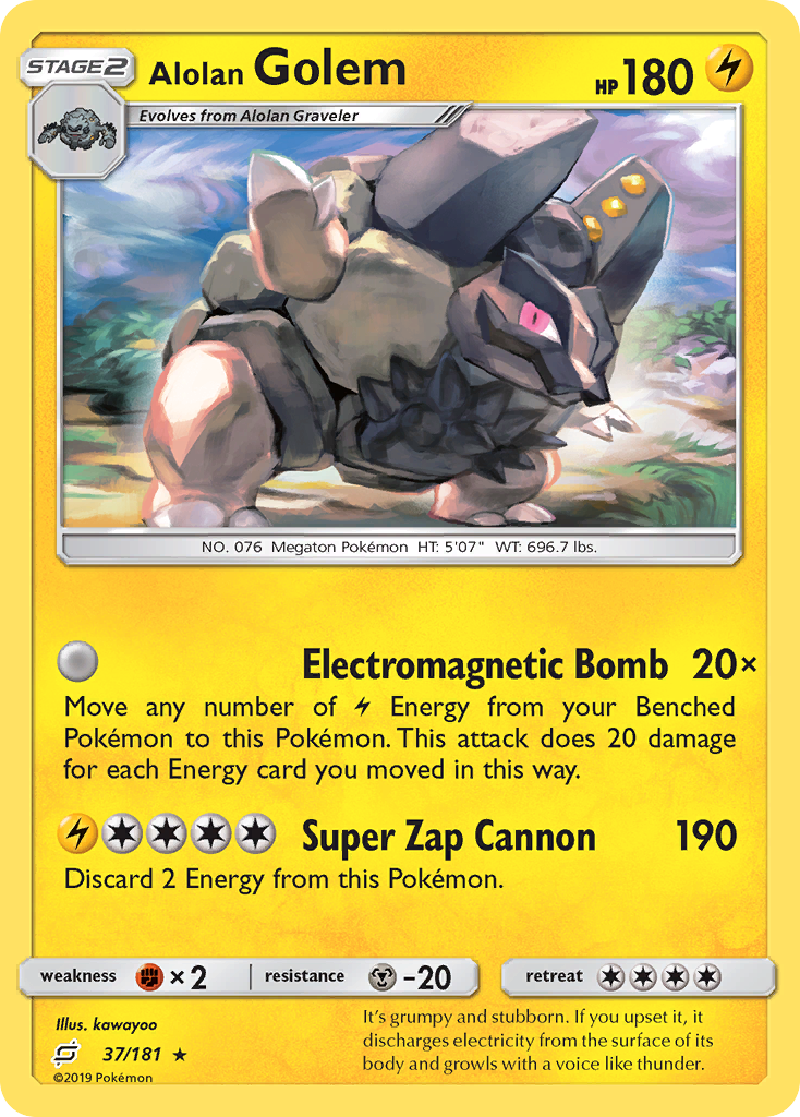 Alolan Golem (37/181) [Sun & Moon: Team Up] | Odin's Place