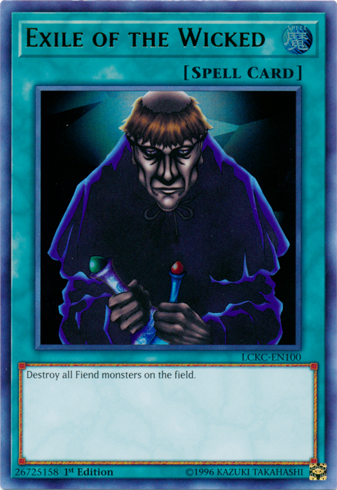 Exile of the Wicked [LCKC-EN100] Ultra Rare | Odin's Place