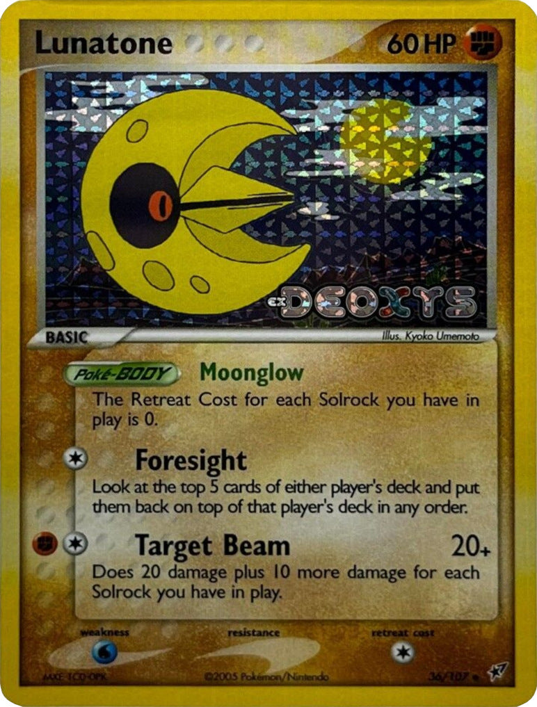 Lunatone (36/107) (Stamped) [EX: Deoxys] | Odin's Place
