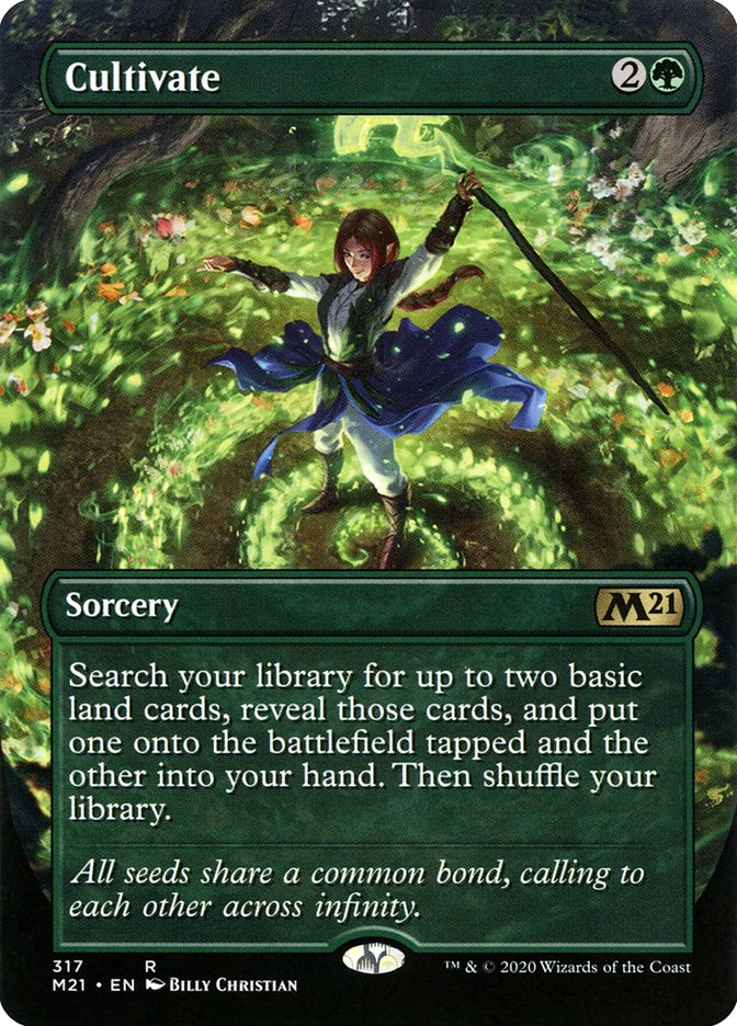 Cultivate (Borderless Alternate Art) [Core Set 2021] | Odin's Place