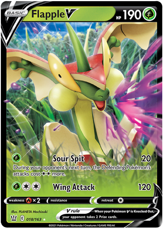 Flapple V (018/163) [Sword & Shield: Battle Styles] | Odin's Place