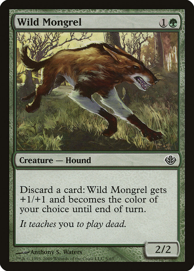 Wild Mongrel (5) [Duel Decks: Garruk vs. Liliana] | Odin's Place