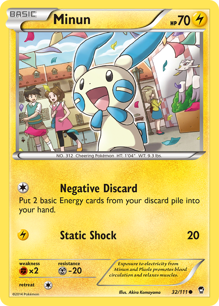 Minun (32/111) [XY: Furious Fists] | Odin's Place
