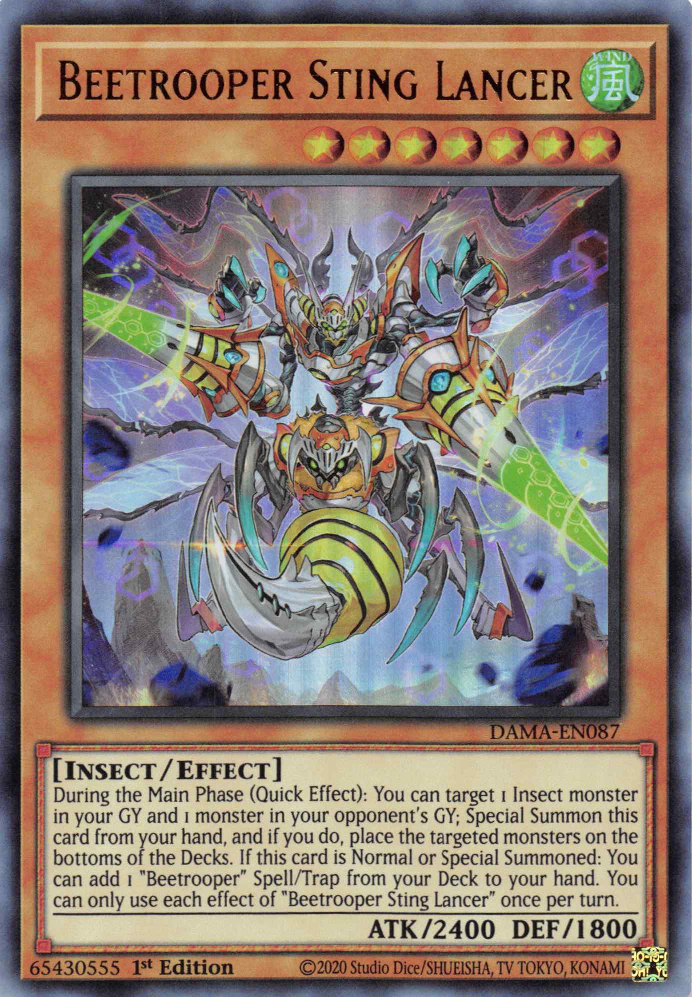 Beetrooper Sting Lancer [DAMA-EN087] Ultra Rare | Odin's Place
