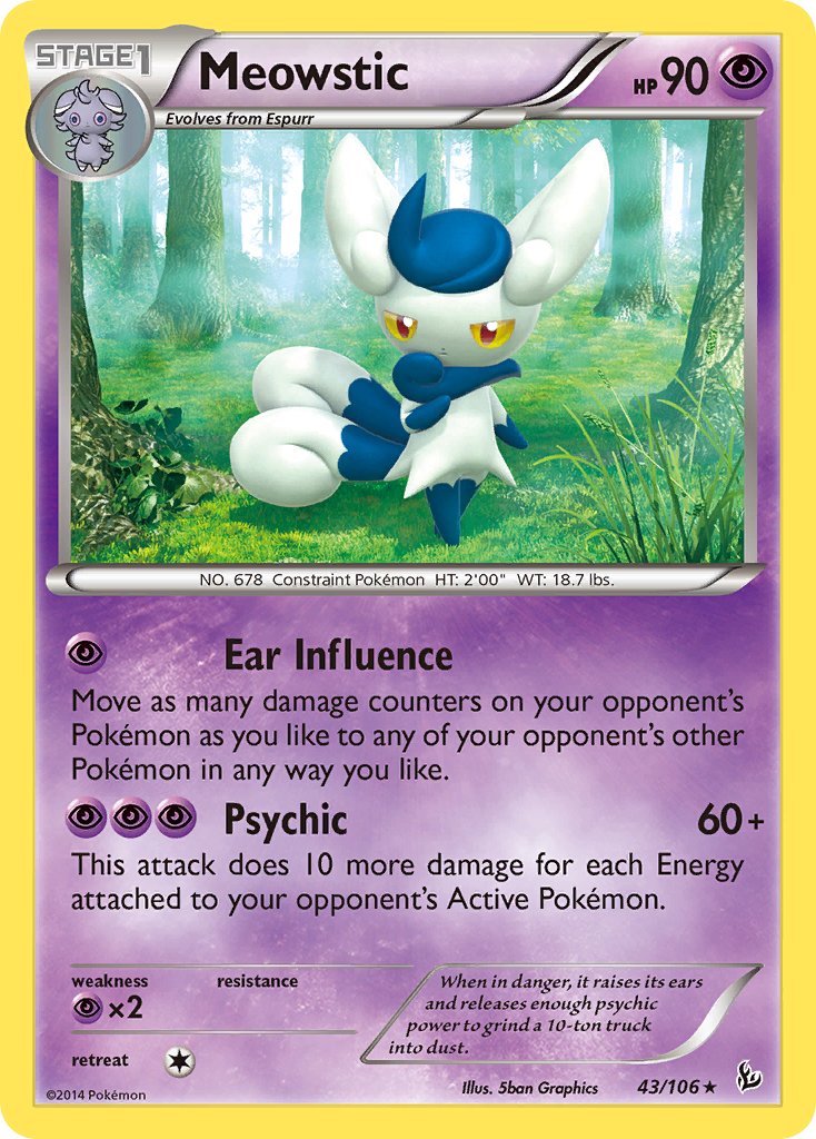 Meowstic (43/106) (Theme Deck Exclusive) [XY: Flashfire] | Odin's Place