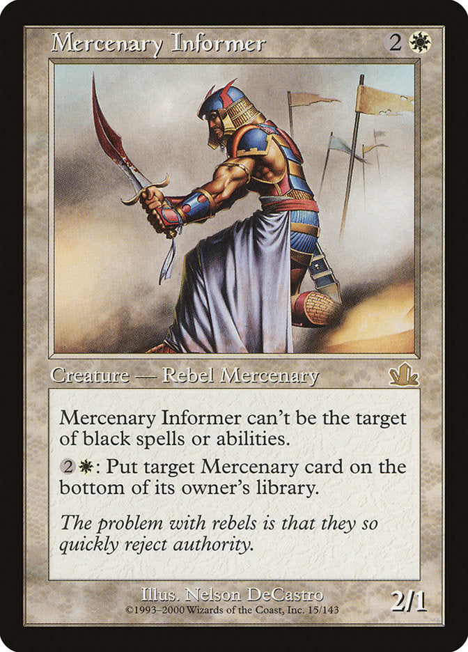 Mercenary Informer (15) [Prophecy] | Odin's Place
