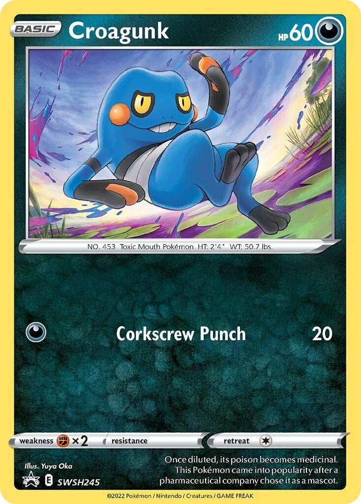 Croagunk (SWSH245) [Sword & Shield: Black Star Promos] | Odin's Place