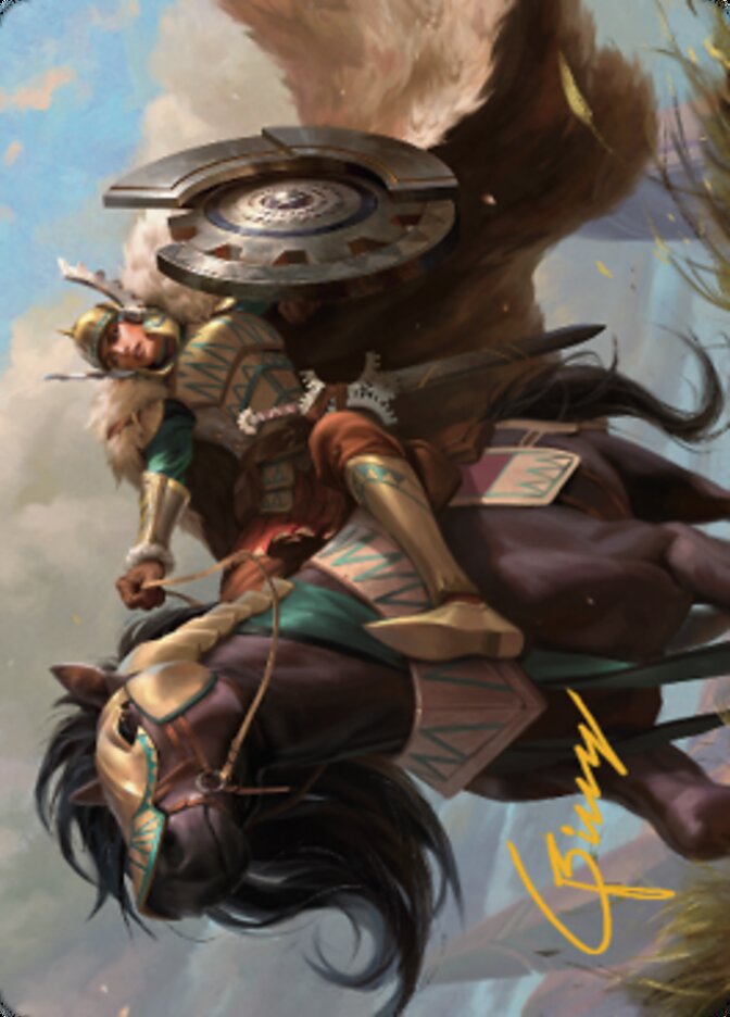 Knight of Dawn's Light Art Card (Gold-Stamped Signature) [Dominaria United Art Series] | Odin's Place
