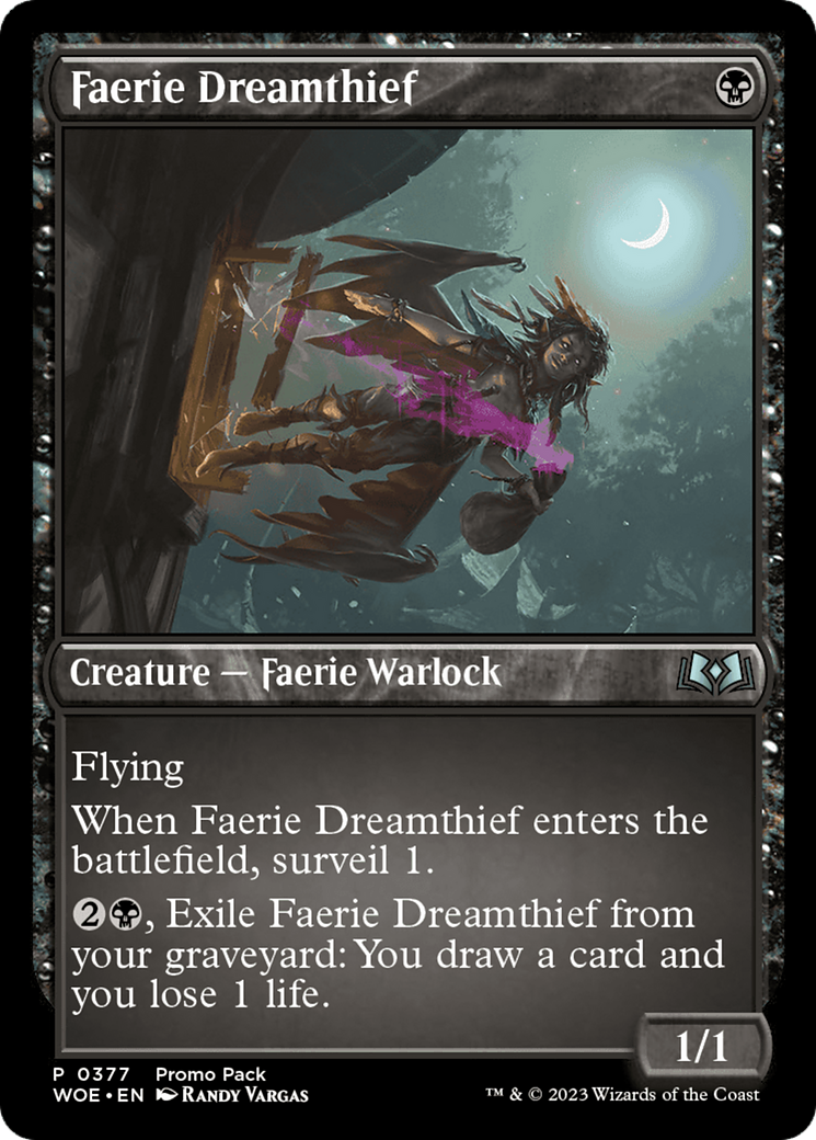 Faerie Dreamthief (Promo Pack) [Wilds of Eldraine Promos] | Odin's Place
