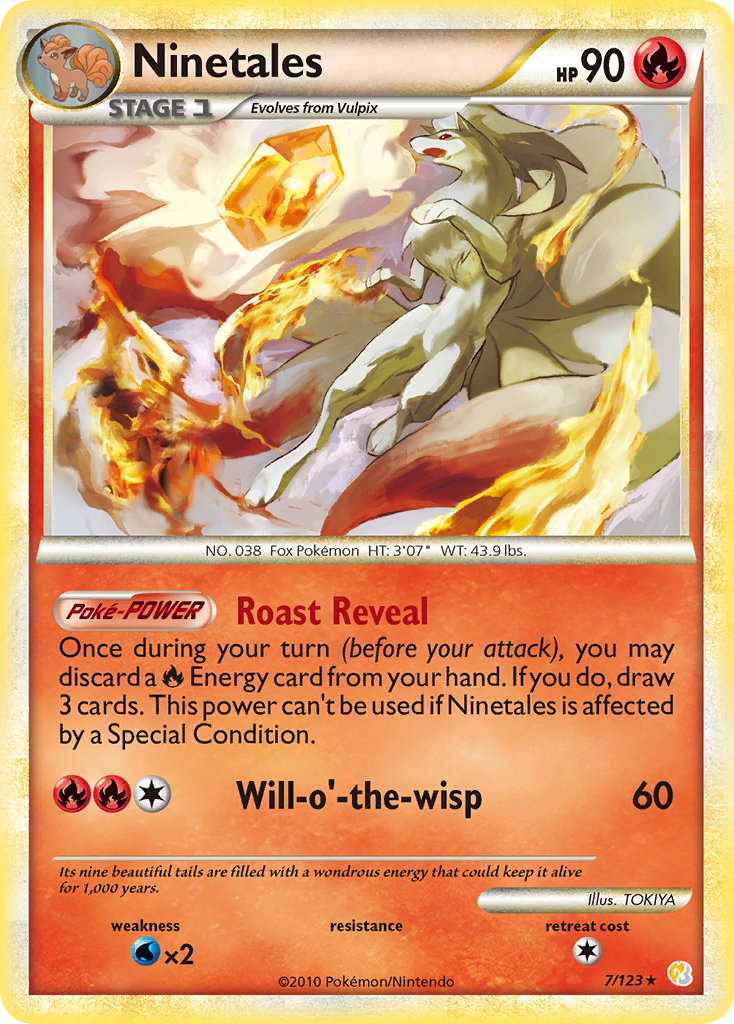 Ninetales (7/123) [HeartGold & SoulSilver: Base Set] | Odin's Place