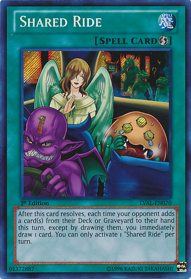 Shared Ride [LVAL-EN070] Secret Rare | Odin's Place