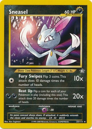Sneasel (25/111) [Neo Genesis Unlimited] | Odin's Place
