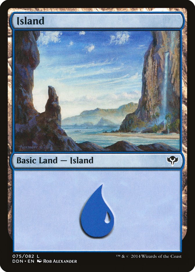 Island (75) [Duel Decks: Speed vs. Cunning] | Odin's Place