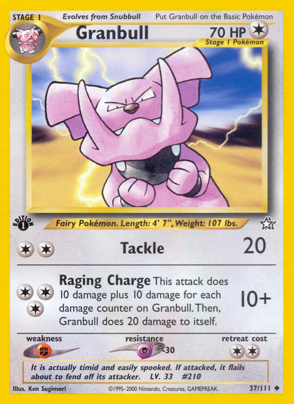 Granbull (37/111) [Neo Genesis 1st Edition] | Odin's Place