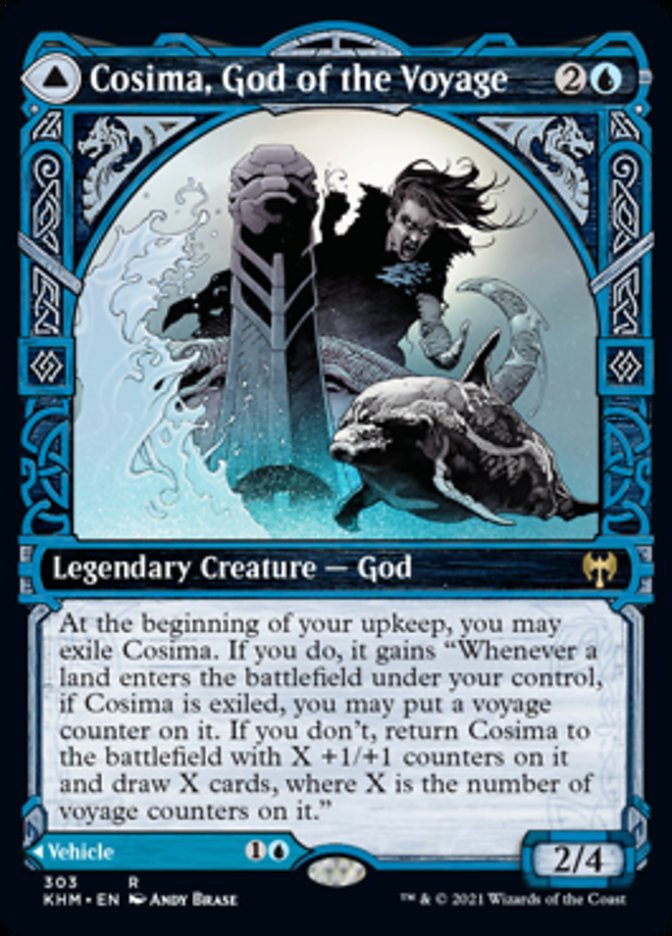 Cosima, God of the Voyage // The Omenkeel (Showcase) [Kaldheim] | Odin's Place