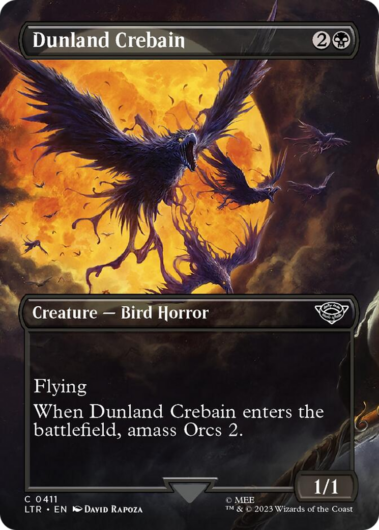 Dunland Crebain (Borderless Alternate Art) [The Lord of the Rings: Tales of Middle-Earth] | Odin's Place