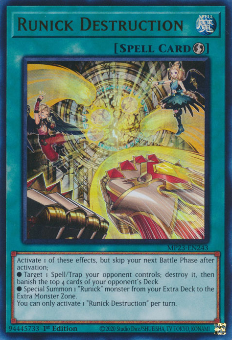 Runick Destruction [MP23-EN243] Ultra Rare | Odin's Place