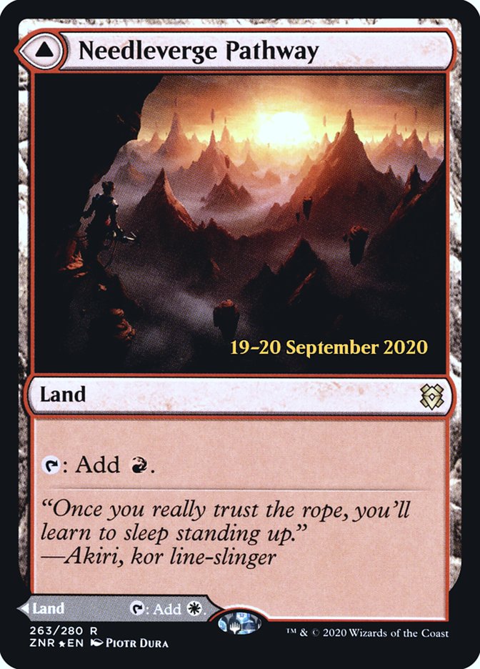 Needleverge Pathway // Pillarverge Pathway [Zendikar Rising Prerelease Promos] | Odin's Place