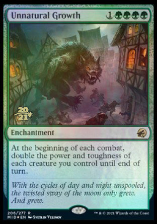 Unnatural Growth [Innistrad: Midnight Hunt Prerelease Promos] | Odin's Place