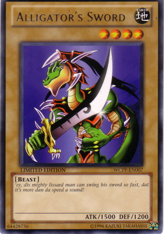 Alligator's Sword [WCPP-EN007] Rare | Odin's Place