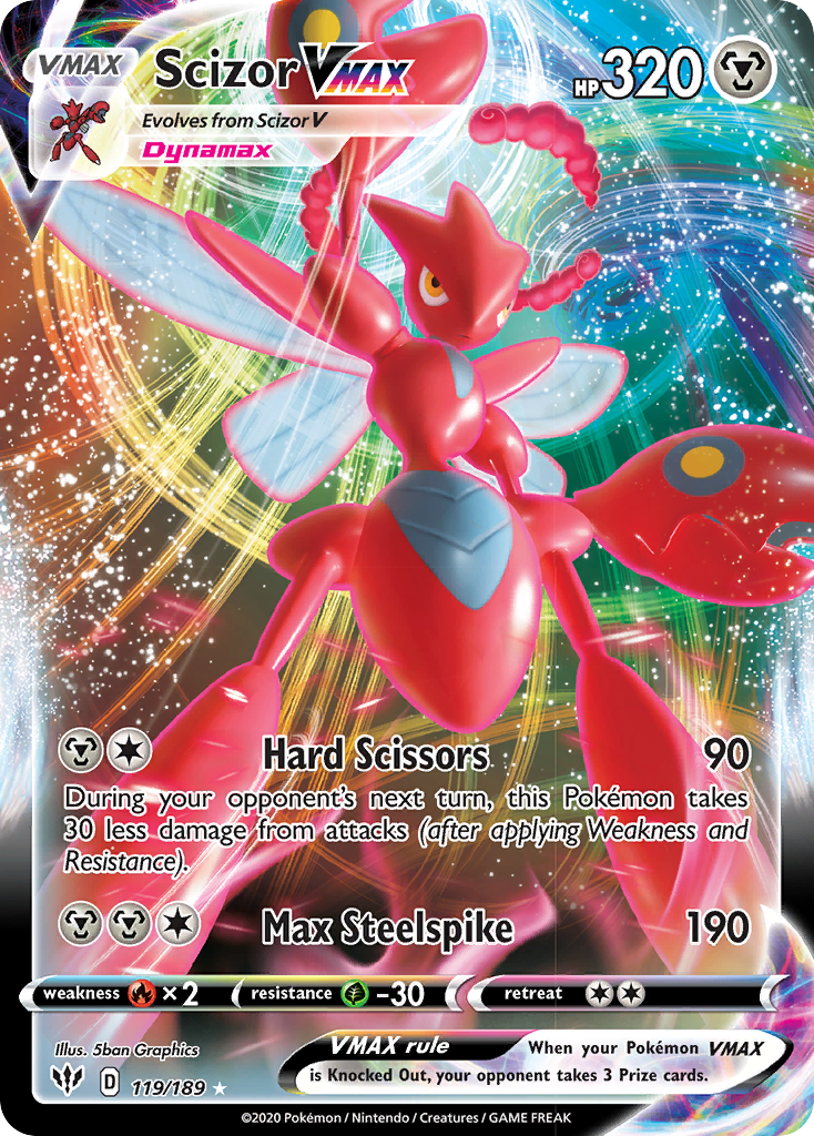 Scizor VMAX (119/189) [Sword & Shield: Darkness Ablaze] | Odin's Place