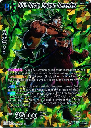 SS3 Broly, Saiyan Berserker (BT7-127) [Revision Pack 2020] | Odin's Place