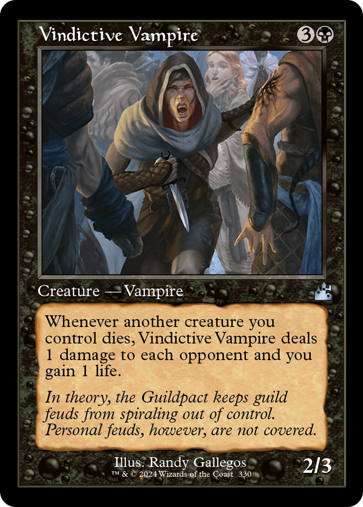 Vindictive Vampire (Retro Frame) [Ravnica Remastered] | Odin's Place