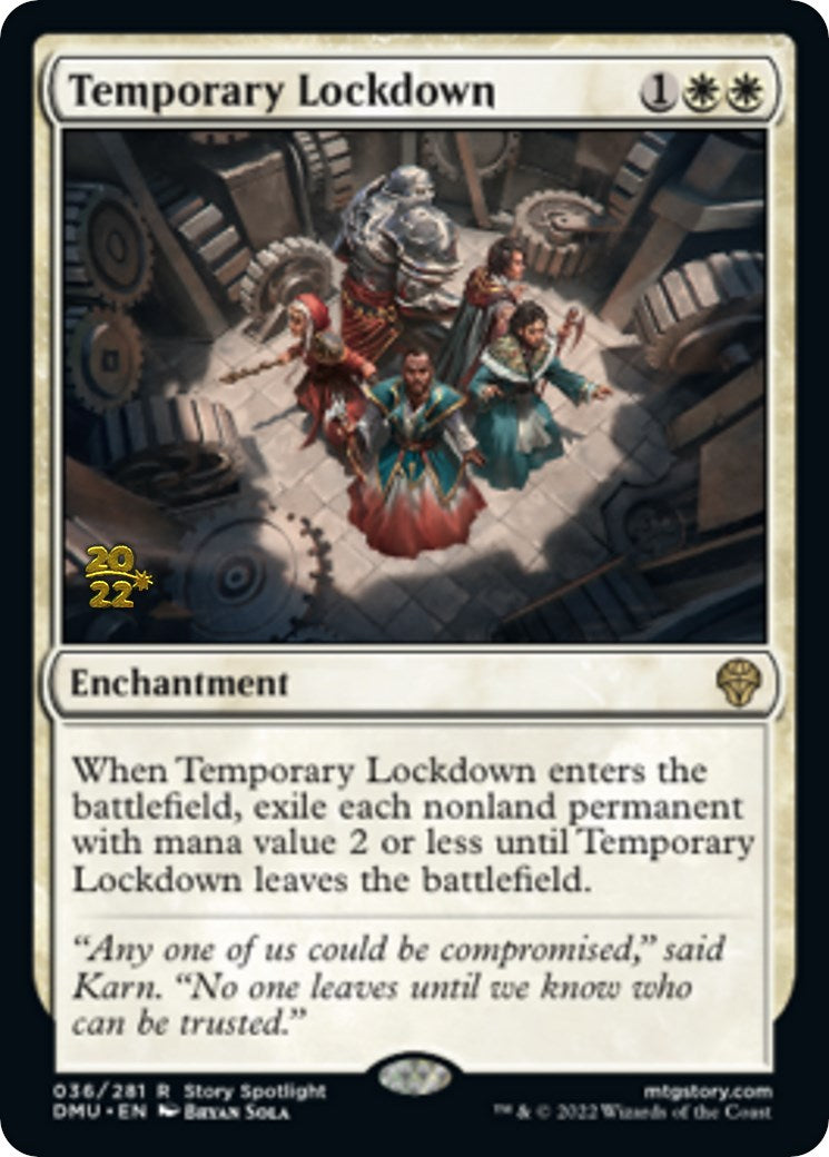 Temporary Lockdown [Dominaria United Prerelease Promos] | Odin's Place