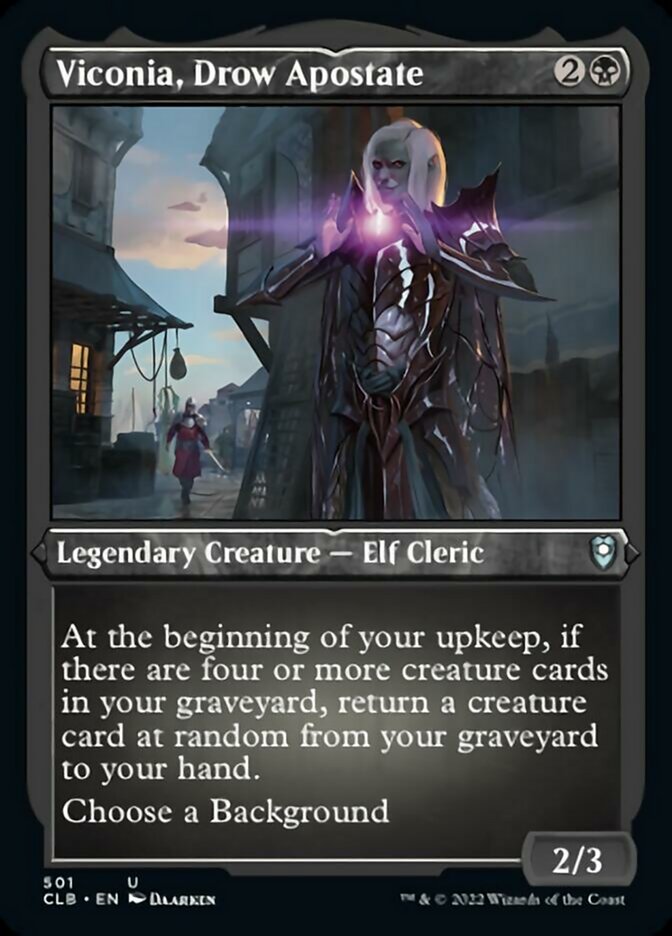 Viconia, Drow Apostate (Foil Etched) [Commander Legends: Battle for Baldur's Gate] | Odin's Place