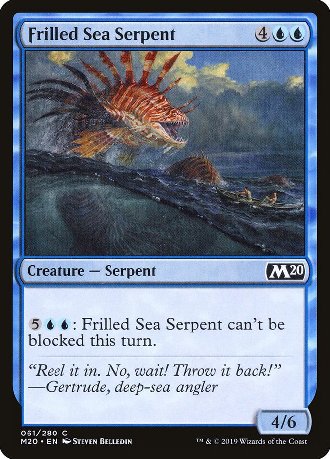 Frilled Sea Serpent [Core Set 2020] | Odin's Place