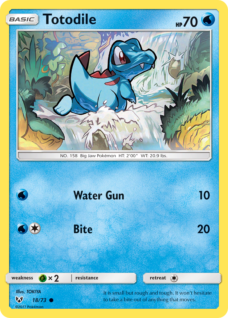 Totodile (18/73) [Sun & Moon: Shining Legends] | Odin's Place