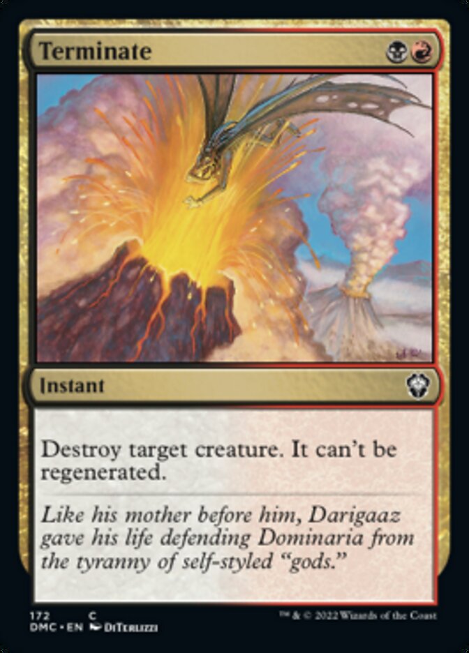 Terminate [Dominaria United Commander] | Odin's Place