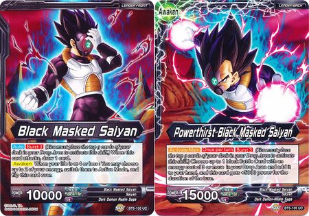 Black Masked Saiyan // Powerthirst Black Masked Saiyan (Giant Card) (BT5-105) [Oversized Cards] | Odin's Place