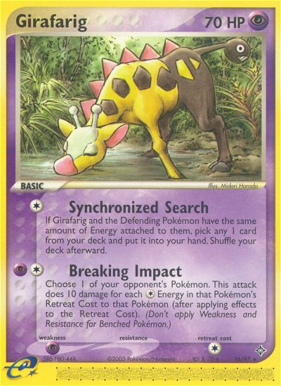 Girafarig (16/97) [EX: Dragon] | Odin's Place