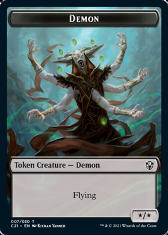 Demon // Fungus Beast Double-Sided Token [Commander 2021 Tokens] | Odin's Place