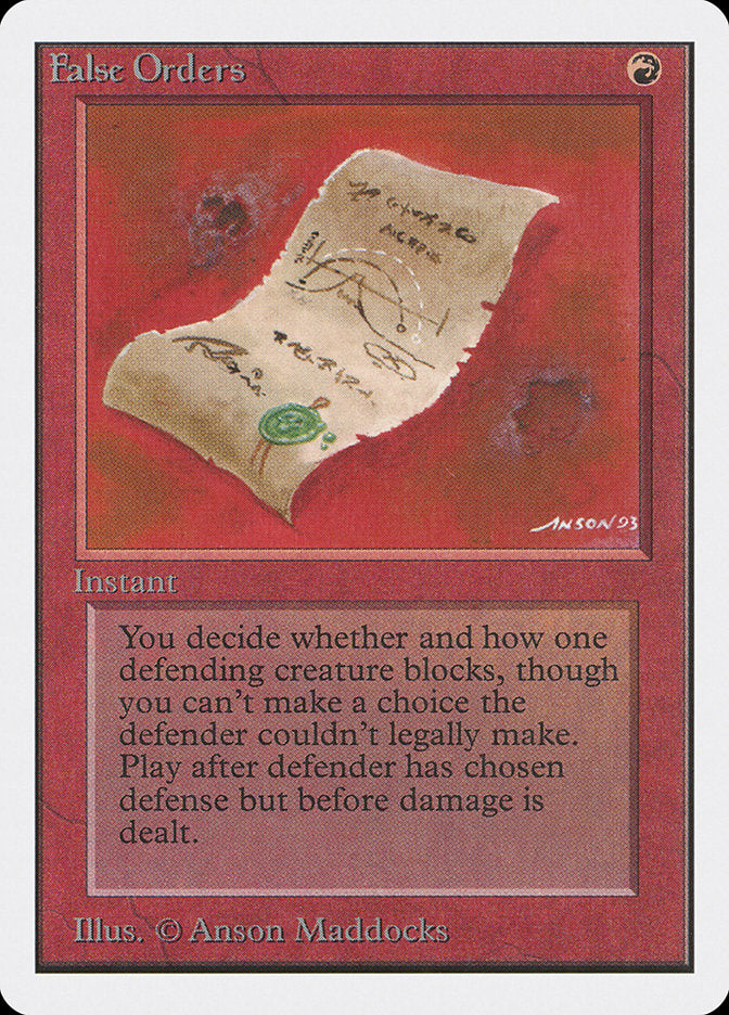 False Orders (148) [Unlimited Edition] | Odin's Place