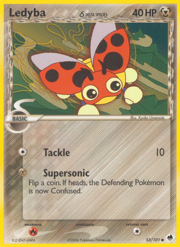 Ledyba (53/101) (Delta Species) [EX: Dragon Frontiers] | Odin's Place