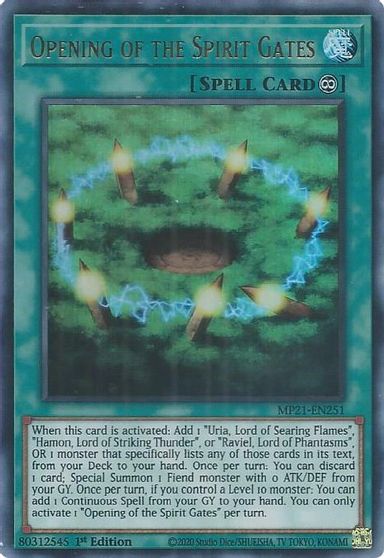Opening of the Spirit Gates [MP21-EN251] Ultra Rare | Odin's Place