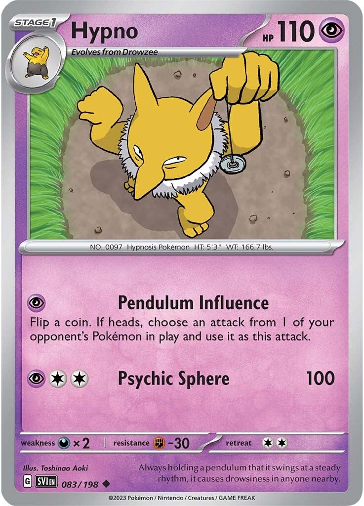 Hypno (083/198) [Scarlet & Violet: Base Set] | Odin's Place