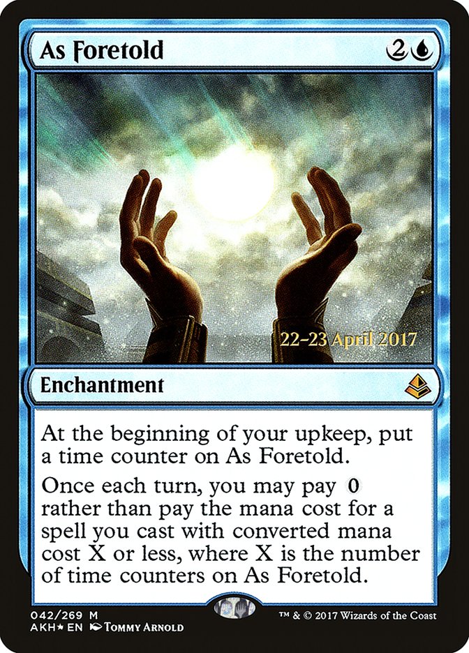 As Foretold (42) [Amonkhet Prerelease Promos] | Odin's Place
