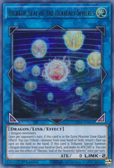 Hieratic Seal of the Heavenly Spheres [GFTP-EN053] Ultra Rare | Odin's Place
