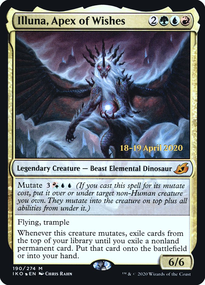 Illuna, Apex of Wishes [Ikoria: Lair of Behemoths Prerelease Promos] | Odin's Place