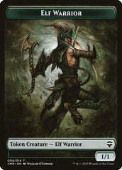 Elf Warrior // Thrull Double-Sided Token [Commander Legends Tokens] | Odin's Place