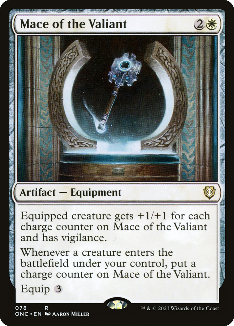 Mace of the Valiant [Phyrexia: All Will Be One Commander] | Odin's Place