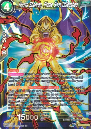 Nuova Shenron, Flame Shot Unleashed (BT12-109) [Vicious Rejuvenation] | Odin's Place