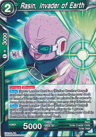 Rasin, Invader of Earth (BT12-074) [Vicious Rejuvenation] | Odin's Place