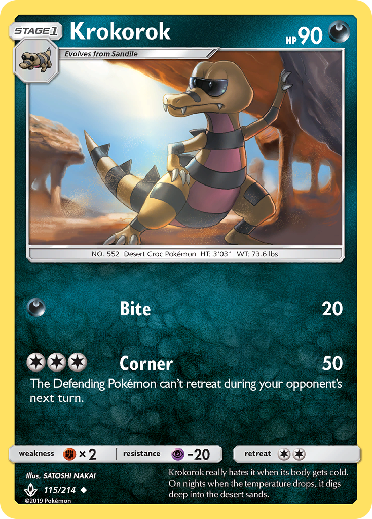 Krokorok (115/214) [Sun & Moon: Unbroken Bonds] | Odin's Place
