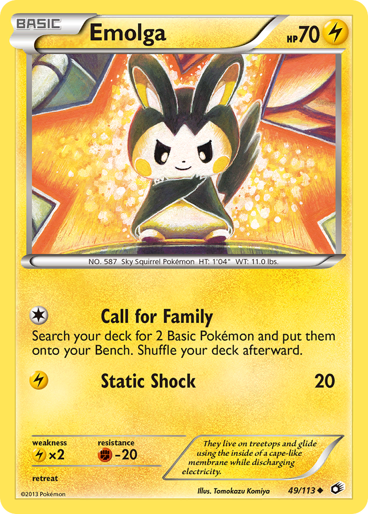 Emolga (49/113) [Black & White: Legendary Treasures] | Odin's Place