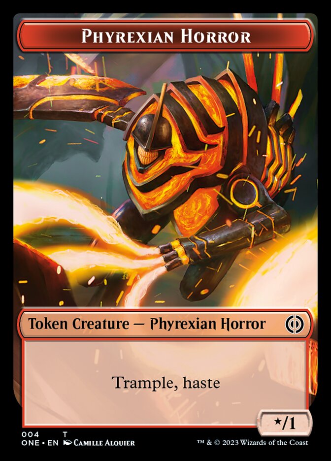 Phyrexian Horror Token (004) [Phyrexia: All Will Be One Tokens] | Odin's Place